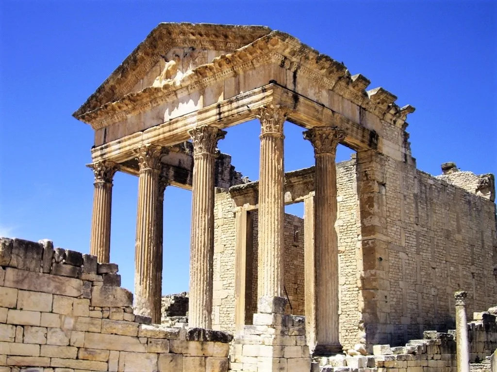 Dougga Templo Ruta Túnez